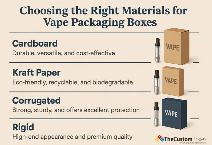 Choosing The Right Materials For Vape Packaging Boxes